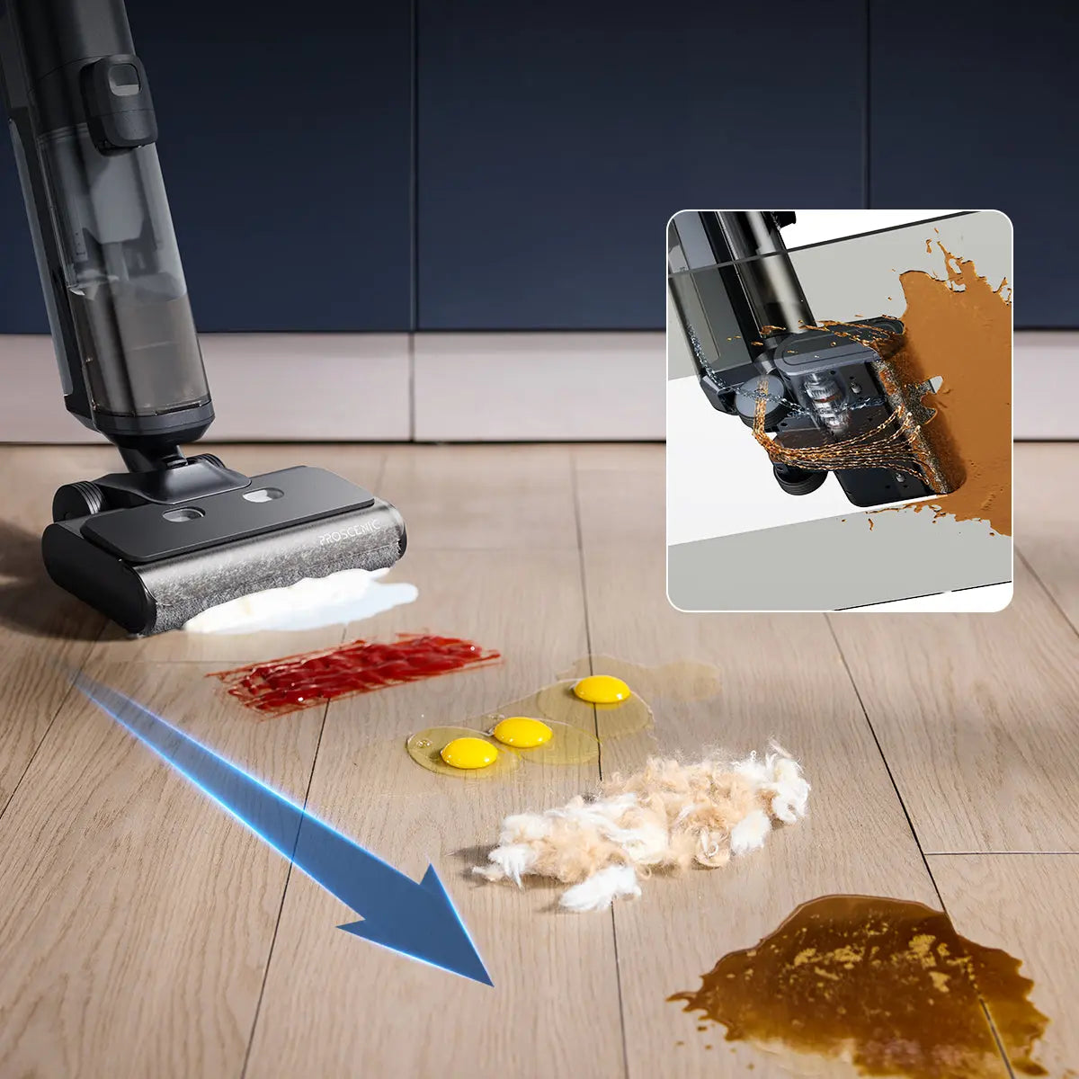 Proscenic F20 A Aspirateur Laveur 3-en-1 Autonettoyage