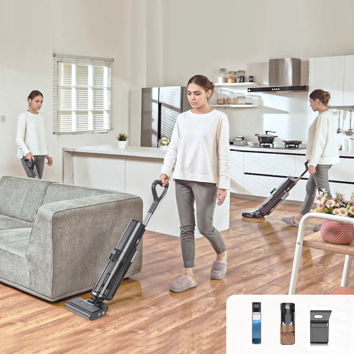 Proscenic F20 A Aspirateur Laveur 3-en-1 Autonettoyage