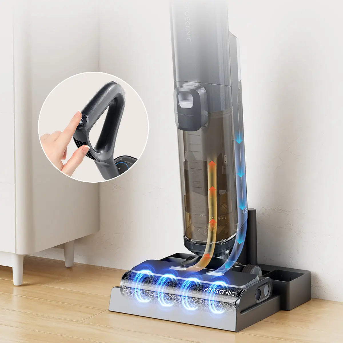 Proscenic F20 A Aspirateur Laveur 3-en-1 Autonettoyage