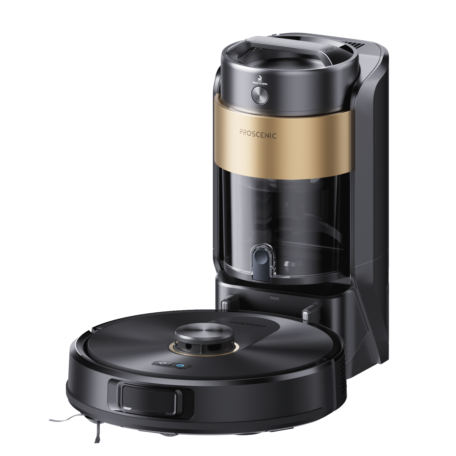 Proscenic Q20 Plus - Robot Aspirateur Laveur Auto-vidant 4L