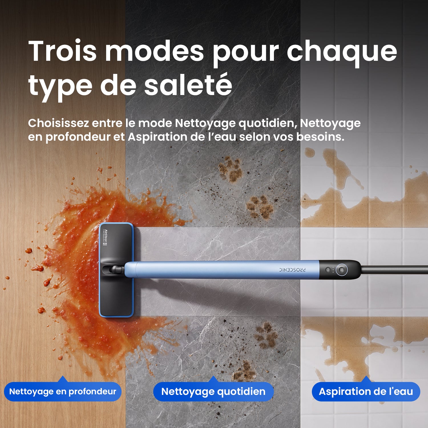 Nouveauté – Proscenic GoMop Balai laveur électrique