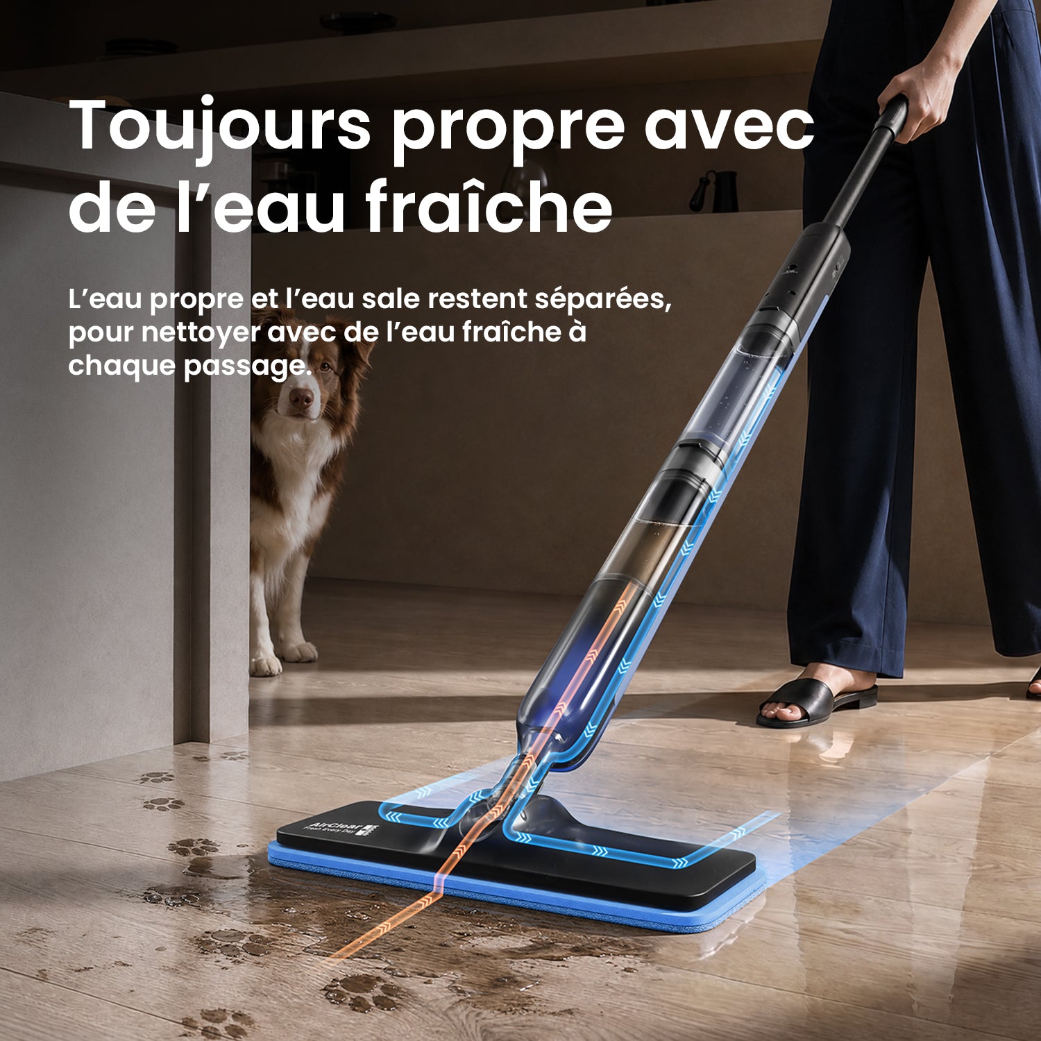 Nouveauté – Proscenic GoMop Balai laveur électrique
