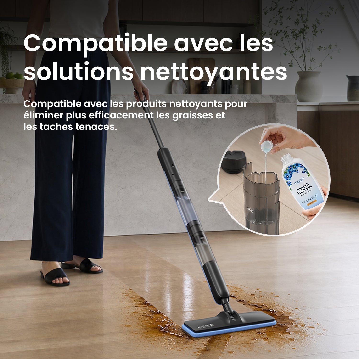 Nouveauté – Proscenic GoMop Balai laveur électrique