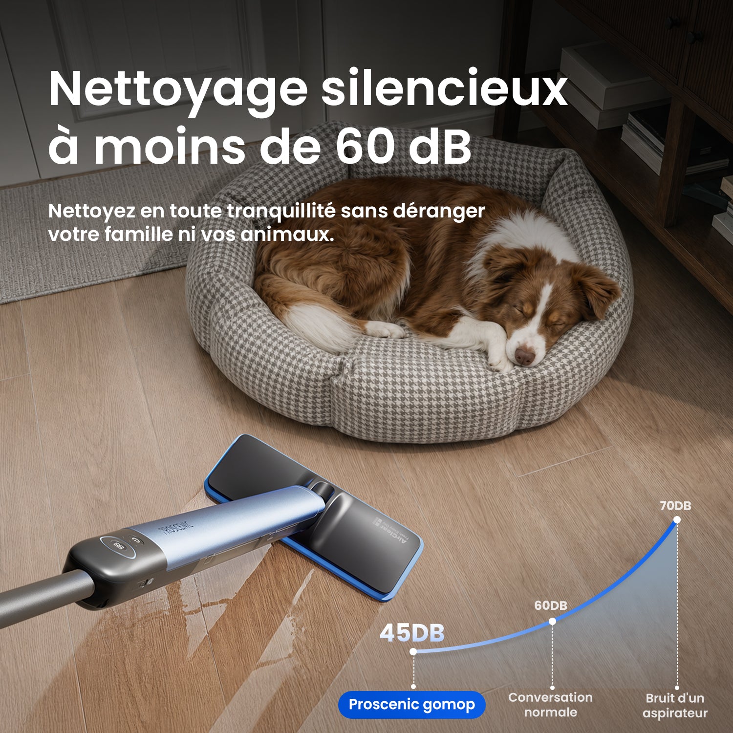 Nouveauté – Proscenic GoMop Balai laveur électrique