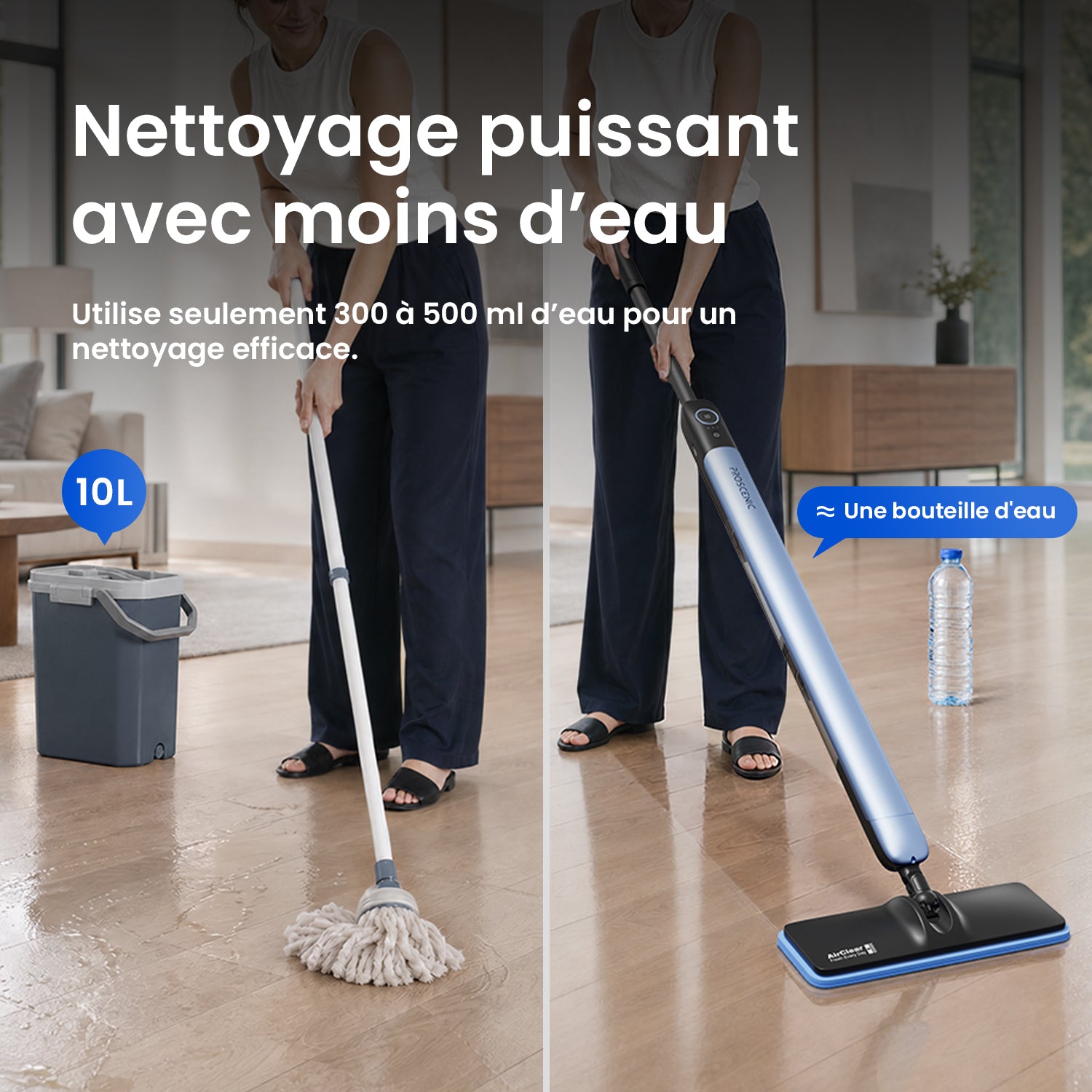 Nouveauté – Proscenic GoMop Balai laveur électrique