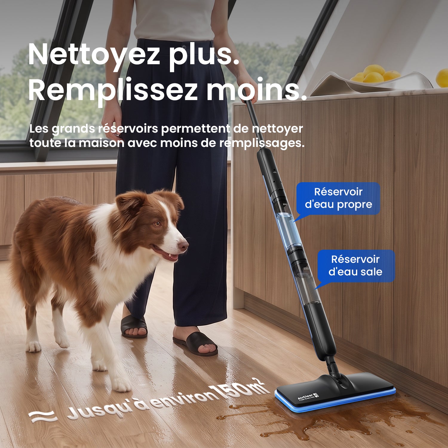 Nouveauté – Proscenic GoMop Balai laveur électrique